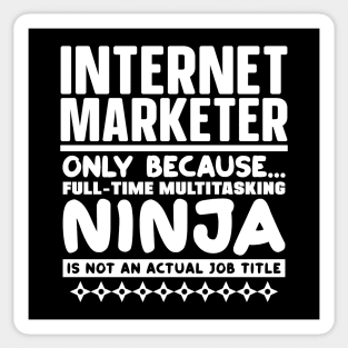 Internet Marketer Ninja Sticker
